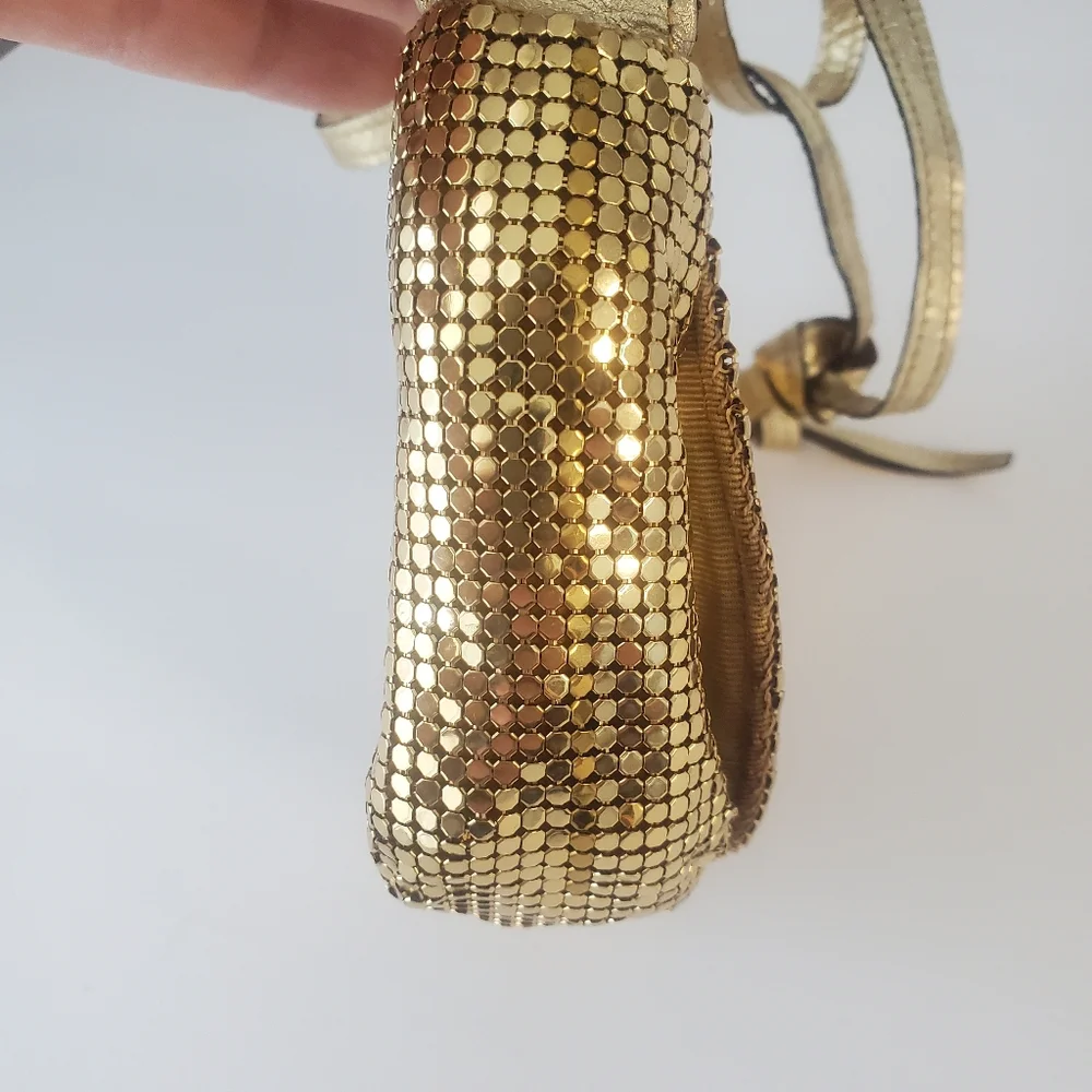 Whiting and Davis Gold Mesh Night Bag, Like New, Vintage - Picture 7 of 16